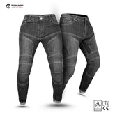 ladies Motorbike Durt Jeans CE AA Rated Kevlar® Reinforced CE Level 2