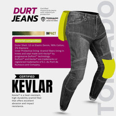 women black motorcycle jeans with Kevlar certification on a white background