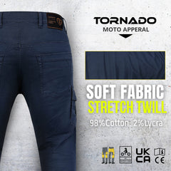 Rocker Motorbike Twill Trouser CE AA Rated