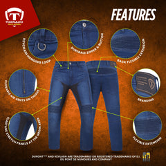 Tornado Hector Motorbike Deium Pant CE AA