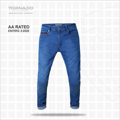 Tornado Sports Light Blue Comfort  Motorcycle Jeans CE AA Rated