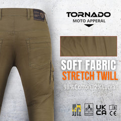 Rocker Motorbike Twill Trouser CE AA Rated