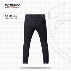 Tornado Moto Black Comfort Motorcycle Jeans AA Rated