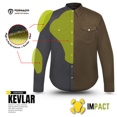Motorbike Twill protective Shirt