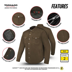 Motorbike Twill protective Shirt