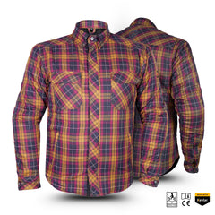 Motorcycle Impact Shirt – Kevlar Aramid Lined with CE Armour Protection