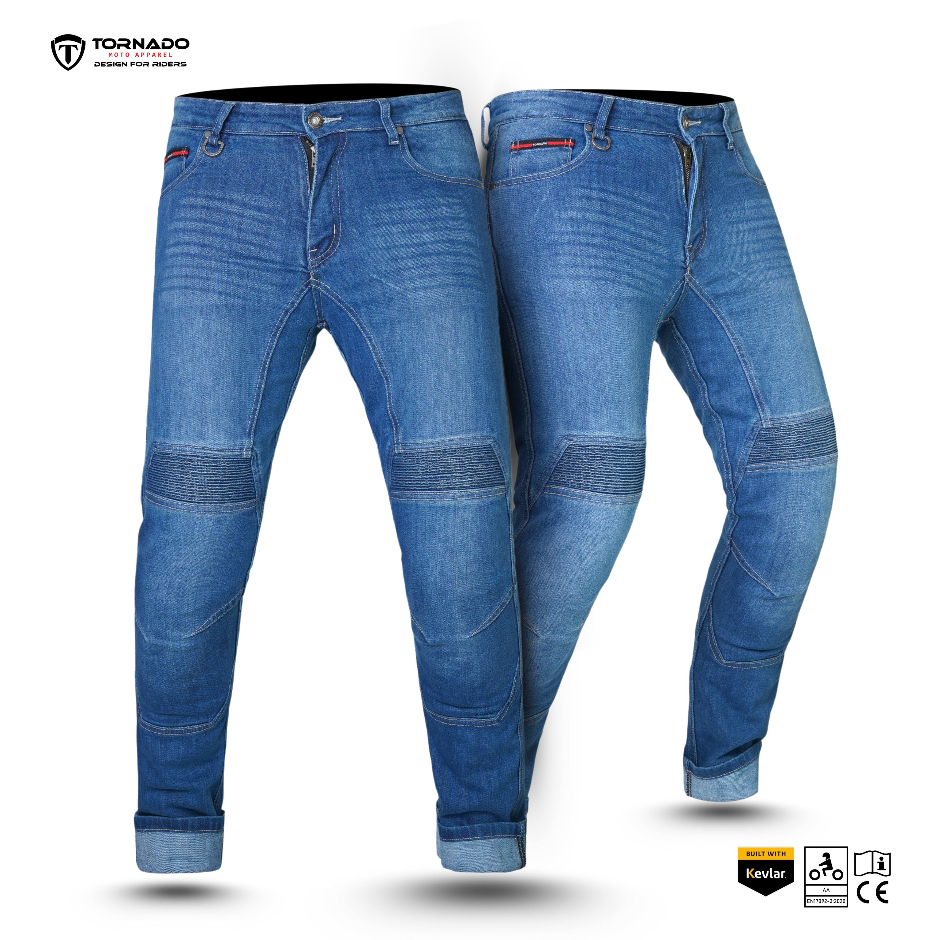 Men’s Motorbike Thunder  Jeans | CE AA Rated | Kevlar® Reinforced | CE Level 2 Armour
