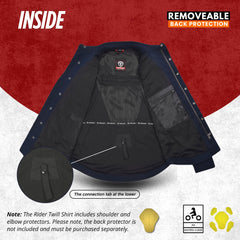 Motorbike Twill protective Shirt