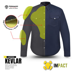 Motorbike Twill protective Shirt