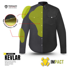 New Motorbike Twill protective Shirt