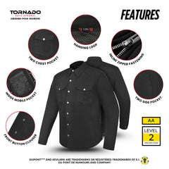 New Motorbike Twill protective Shirt
