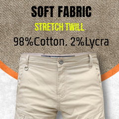 Tornado Mens Motorcycle Protective Cargo  twill cotton Aramid Lining Motorbike trouser CE