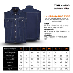 Men's classic denim waistcoat