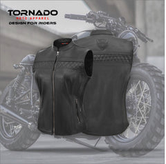 Ladies Biker vest Piano Fashion motorcycle waistcoat TS-LV-2012