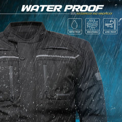 Tornado Sports Black Raid Leather Textile Jacket – CE AA Rated
