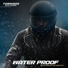 Tornado Sports Black Textile Motorcycle Jacket – CE AA Rated