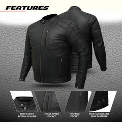 Tornado Sports Rowdy Men’s Leather Jacket CE Level 2