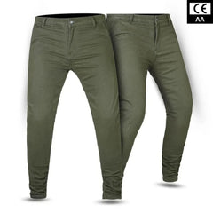 Tornado Sports Chino Olive Green Motorcycle Twill Trousers
