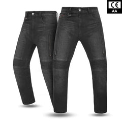 Tornado Sports Black Hector AA Rated Armoured Motorcycle Jeans
