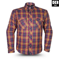 Tornado Moto Caramel Rider Motorcycle Impact Shirt – Kevlar Aramid Lined with CE Armour Protection