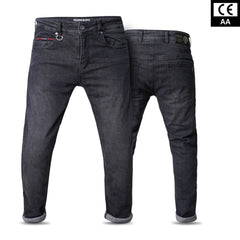 Tornado Sports Light Black Comfort Motorcycle Jeans CE AA Rated