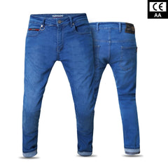 Tornado Sports Light Blue Comfort  Motorcycle Jeans CE AA Rated