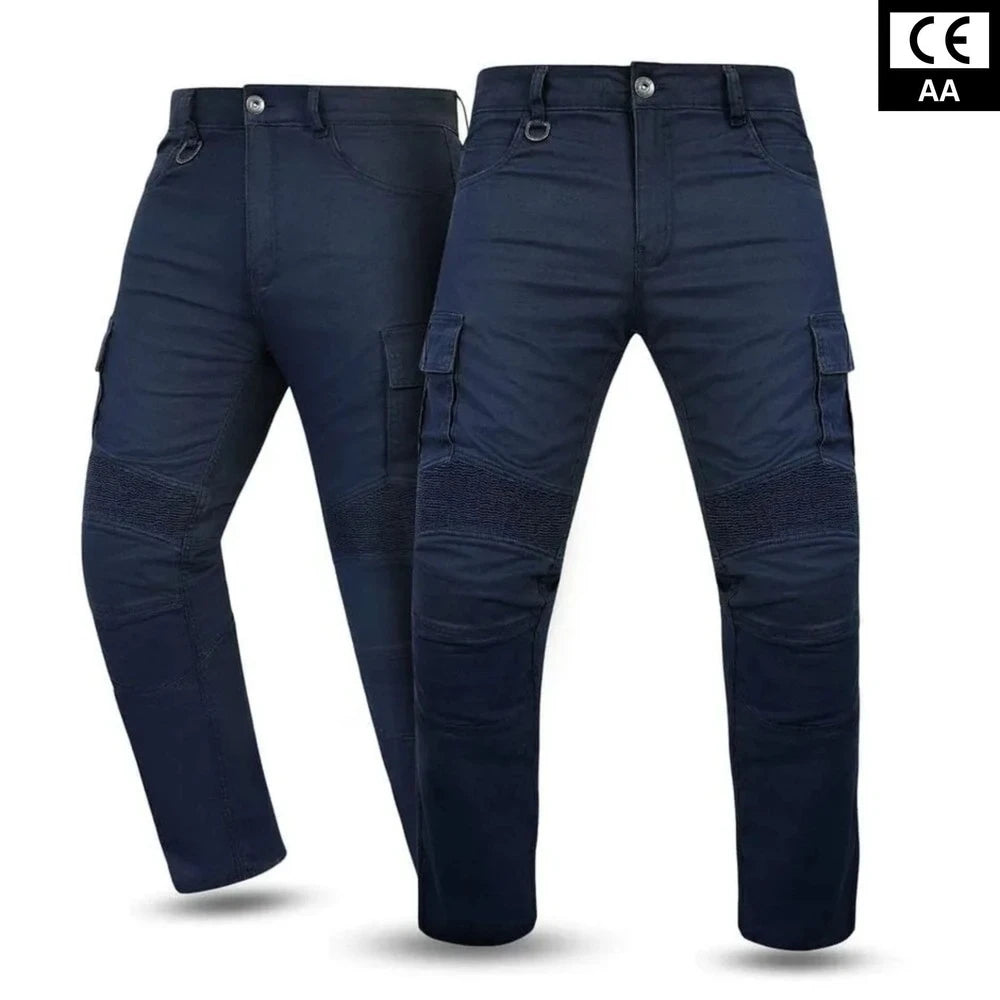 Tornado Sports Rocker Navy Blue Motorcycle Twill Trouser CE AA Rated