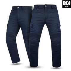 Tornado Sports Rocker Navy Blue Motorcycle Twill Trouser CE AA Rated