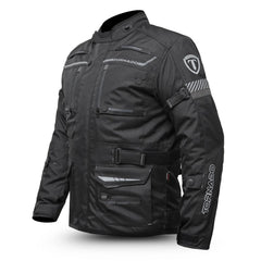 Tornado Sports Grey Raid Leather Textile Jacket – CE AA Rated