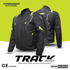 Tornado Sports Track Flourosent Motorcycle Leather Jackets
